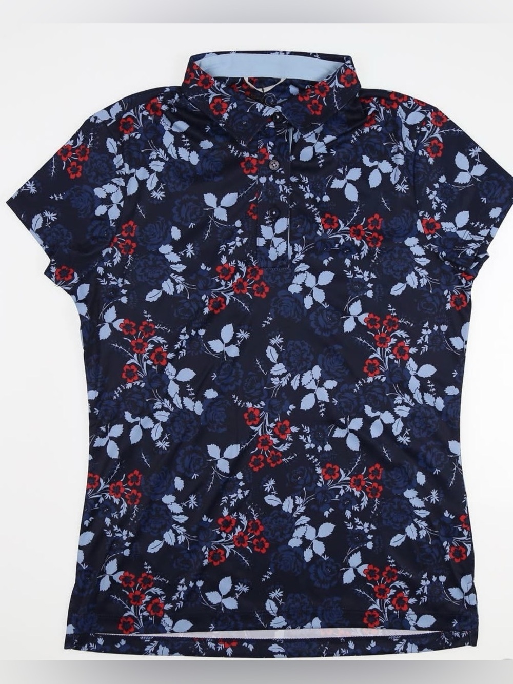 Swannies Golf Darci Floral Performance Polo